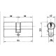 Cilindro Lince Europerfil Latonado  0100/60 mm.