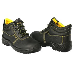 Botas Seguridad S3 Piel Negra Wolfpack  Nº 41 Vestuario Laboral,calzado Seguridad, Botas Trabajo. (Par)