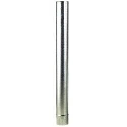 Wolfpack Tubo Estufa Acero Galvanizado Ø 120 mm, Ideal Estufas de Leña, Chimenea, Alta resistencia, Conducto Humos