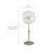 Ventilador Maurer de Pie 125 cm. de Alto Cromo