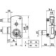 Cerradura Lince 5056B-BO/ 60 Derecha