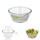 Bol De Cristal, Ideal Para Mezclas. 1.5 Litros. Libre BPA, Cristal De Borosilicato.Ensaladas, Postres, Cocina, Resposteria