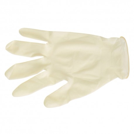 Guantes Desechables Latex Talla 7 M  Caja 100 Unidades