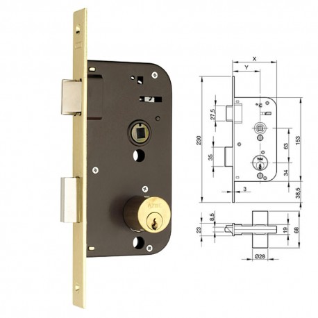 Cerradura Yale   45-hl/ 80