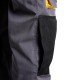 Pantalones Largos DeTrabajo, Multibolsillos, Resistentes, Rodilla Reforzada, Gris/Amarillo Talla 50/52 XL