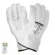 Guantes Piel FLOR  10" Con Colgador (Par)