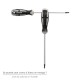 Destornillador Torx Inviolable Acero S2 Mango TPR Bimaterial. Medida T07 x Ø 3,0 x 75 mm.