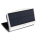 Aplique / Lampara Solar Led Jardin Blanca Con Sensor de Movimiento y Crepuscular. IP44