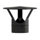 Sombrero Estufa Vitrificado Negro Ø 150 mm. Sombrero Tubo Chimenea, Sombrero Tubo Humo, Sombrero Tubo Calefacción, Sombrero Humo