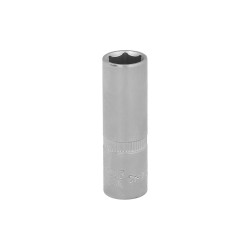 Llave Vaso 1/4" Hexagonal Larga 11 mm. Perfil de 6 caras. Acero Cromo Vanadio, Aristas Redondas