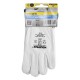 Guantes Piel FLOR  9" Con Colgador (Par)