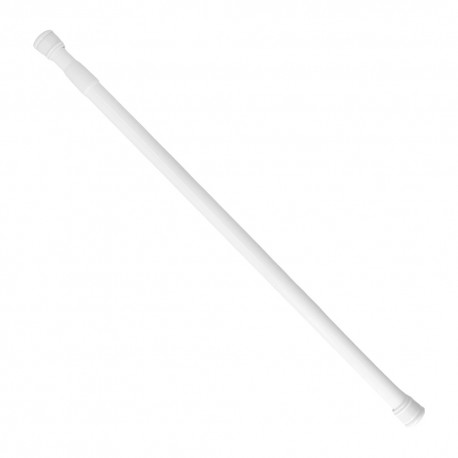 Barra Para  Cortina Ducha Extensible Aluminio Blanco 70 a 125 cm.