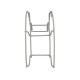 Soporte Manguera Pared Metalica 1/2 Luna Color Gris