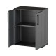 Armario Resina Bajo  68 x 37 x 84 cm. Color gris oscuro.