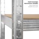 Modulo Estanteria Montaje Rápido Sin Tornillos 90x40x180 cm. (5 Bateas)