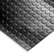 Suelo Goma Circulos 1,20x10 Metros 3 mm. de Grosor Color Negro