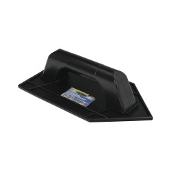 Talocha Plastico Punta Mango Redondo 26 x 14 cm. Negro Con Alveolos