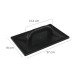 Talocha Plastico 27 x 18 cm. Mango Redondo Negro Con Alveolos