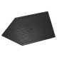 Talocha Plastico Punta Mango Redondo 26x14 cm. Negro Con Alveolos