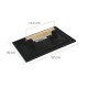 Talocha Plastico 27 x 18 cm. Mango Madera Negra Con Alveolos