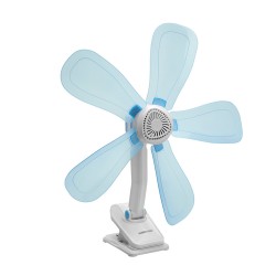 Ventilador Con Clip Ø 43 cm. Ideal para Hogar, Oficina, Camping, Ventilador Mesa Portatil