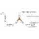 Adaptador Manguera Laton 2 tomas para Grifo 3/4"
