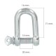 Grillete Recto Galvanizado 16 mm. 5/8" Uso Domestico