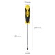 Destornillador Mango Bimaterial Boca Estampada 6x150 mm. Destornillador Plano, Cromo Vanadio,