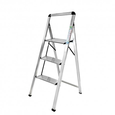 Escalera Plana Aluminio 3 Peldaños