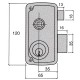 Cerradura Ucem 4056-b-hb/65/ Izquierda