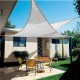 Toldo Vela Sombra Jardin Triangular 3,6x3,6x3,6 metros Blanca