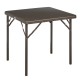 Mesa Plegable Cuadrada Marron 78x78x72 cm.