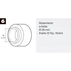 Maza Goma Mango Fibra Vidrio 500 Grms