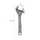 Llave Ajustable Moleta 6" / 150 mm. Llave Inglesa, Llave Apriete, Llave Ajustable