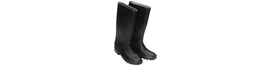 Botas goma altas negras