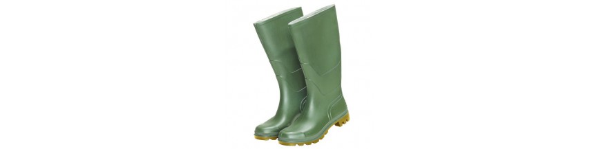 Botas goma altas verdes