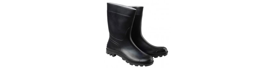 Botas goma bajas negras